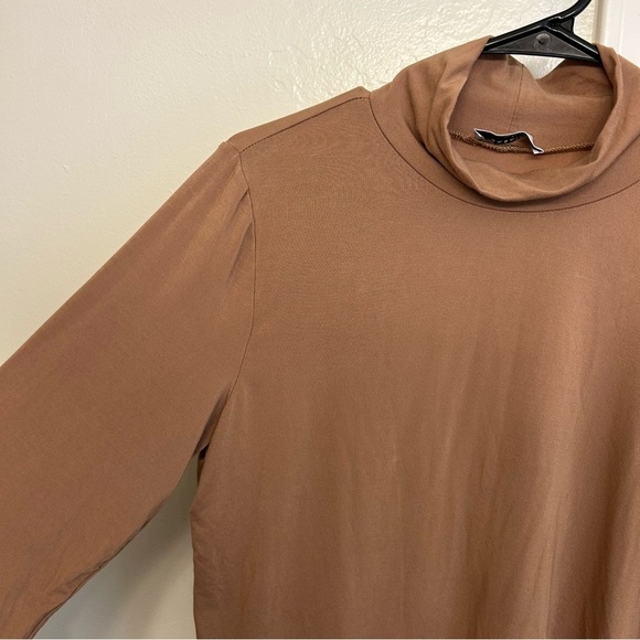 Babaton Camel Long Sleeve Turtleneck Top - Picture 2 of 6